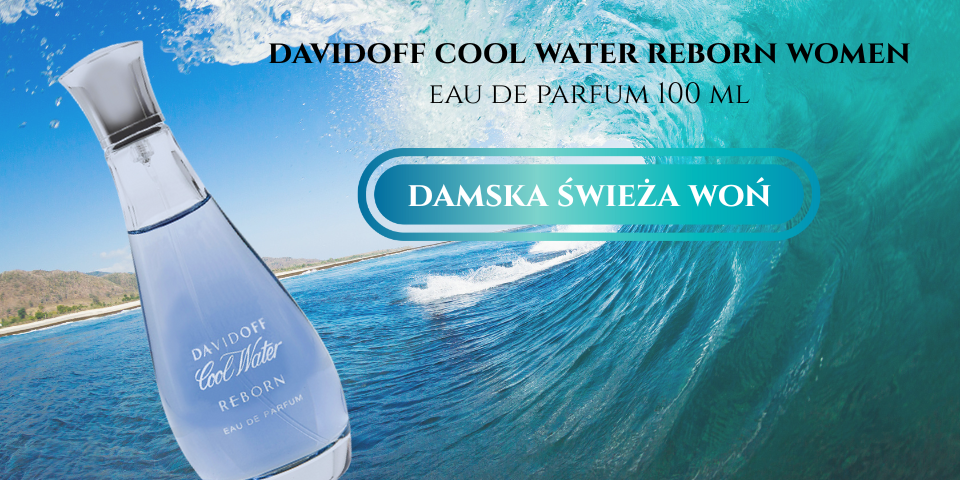 Davidoff Cool Water Reborn Women Eau de Parfum to woda perfumowana, która odzwierciedla niekończącą się świeżość i witalność oceanu.